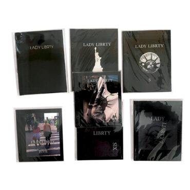 American Artist books Lady Librty 1 thru 7: 6" X 5", 2006 - 2015. each approx. 30 pgs.