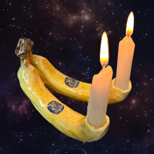 Two Bananas Candle Holder