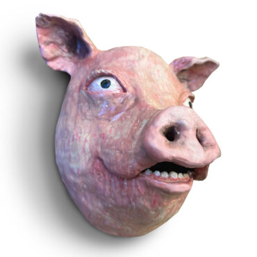 Dasha Bazanova Pig’s Head, 2024 Ceramic