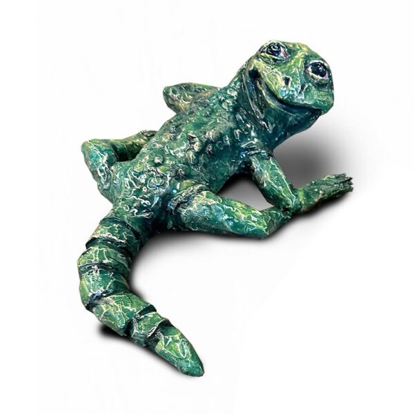 Dasha Bazanova Lizard Susan, 2022 Ceramic, glazes 9 × 6 × 2 1/2 in